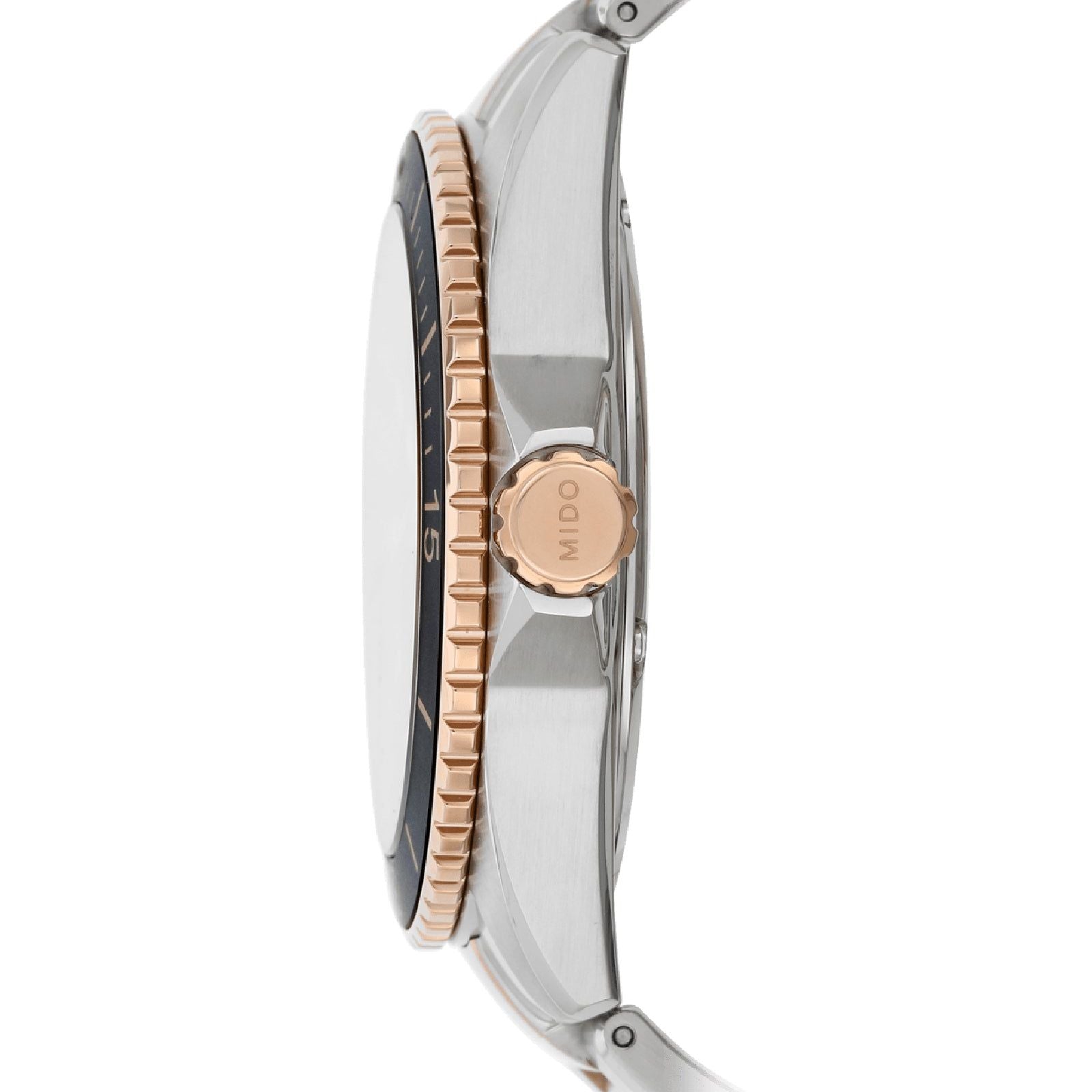 Orologio automatico uomo Mido Ocean Star 200 in acciaio bicolor oro rosa 42,5 mm M0264302205100-3