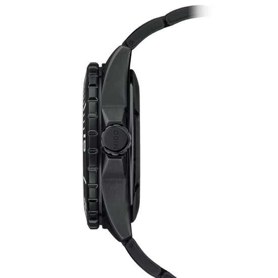 Orologio crono Mido Ocean Star 600 uomo acciaio nero datario riserva 80H M0266083305100-3