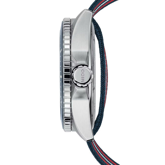 Orologio automatico uomo Mido Ocean Star GMT in acciaio quadrante blu 44 mm M0266291104100-6