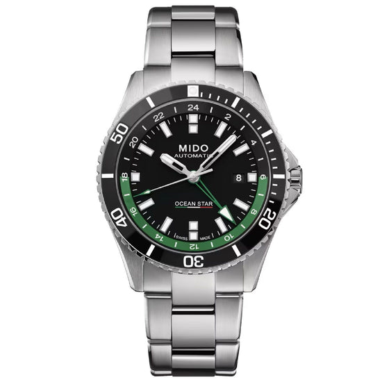 Orologio automatico uomo Mido Ocean Star acciaio quadrante nero cassa 44mm M0266291105103-1