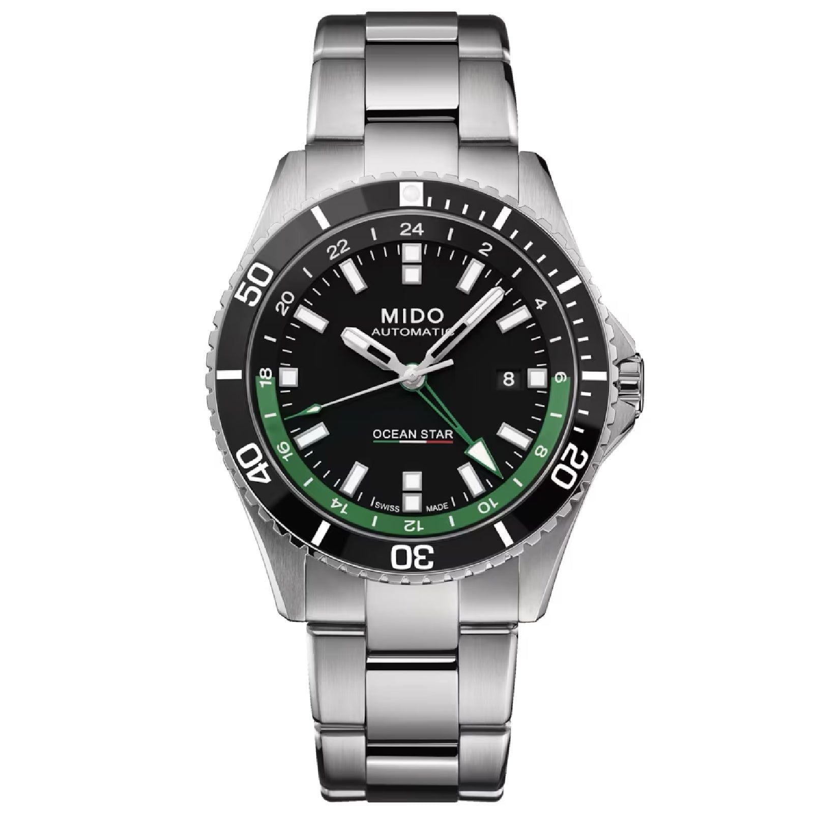 Orologio automatico uomo Mido Ocean Star acciaio quadrante nero cassa 44mm M0266291105103-1