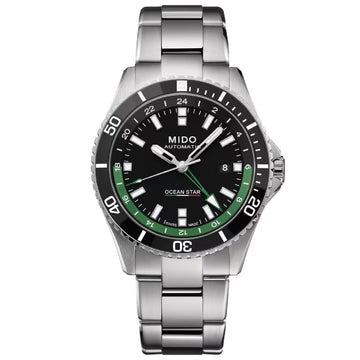 Orologio automatico uomo Mido Ocean Star acciaio quadrante nero cassa 44mm M0266291105103-1