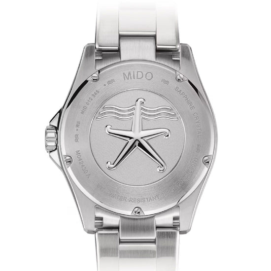 Orologio automatico Mido uomo acciaio verde ceramica datario riserva 80H M0424301109100-2