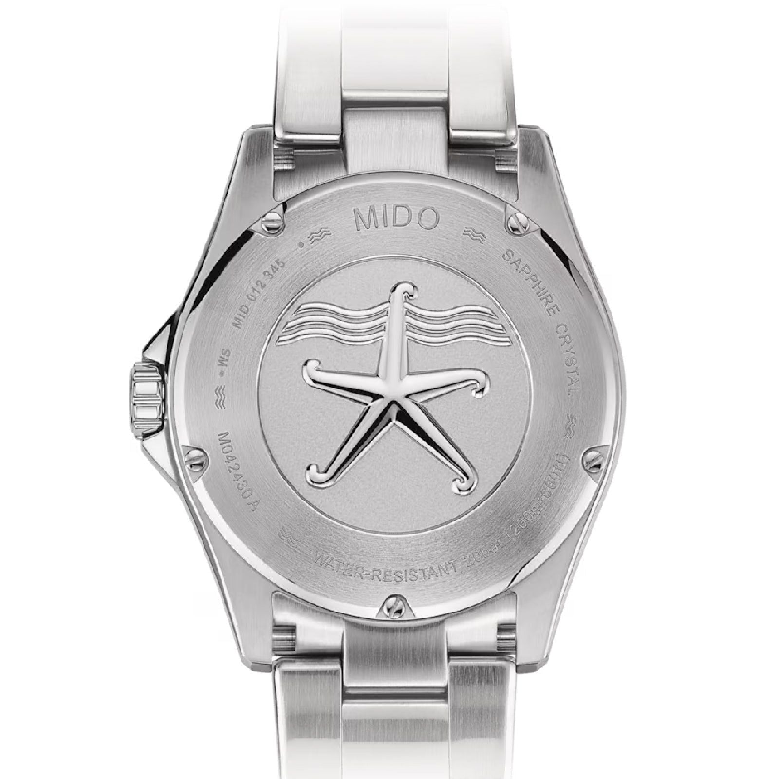 Orologio automatico Mido uomo acciaio verde ceramica datario riserva 80H M0424301109100-2