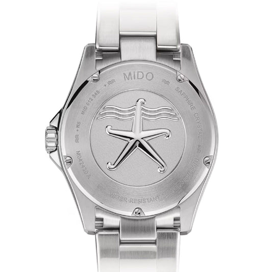 Orologio automatico Mido uomo acciaio verde ceramica datario riserva 80H M0424301109100-2