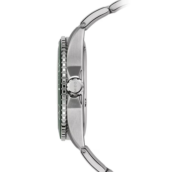 Orologio automatico Mido uomo acciaio verde ceramica datario riserva 80H M0424301109100-3