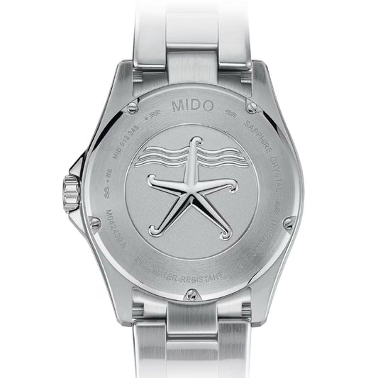 Orologio automatico Mido uomo acciaio nero ceramica datario riserva 80H M0424302105100-2