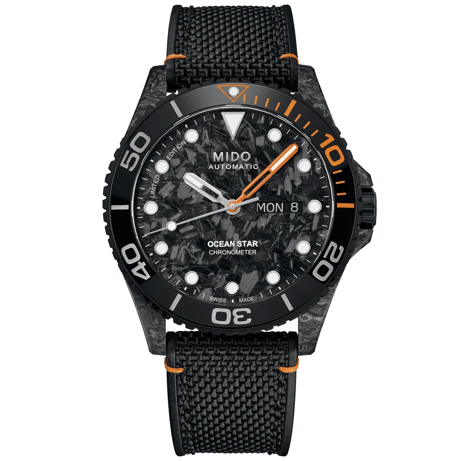 Orologio automatico uomo Mido Ocean Star cinturino nero ghiera ceramica 42,5mm M0424317708100-1