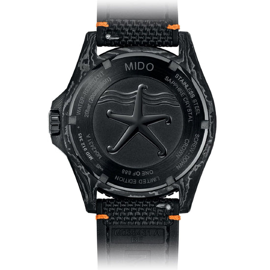 Orologio automatico uomo Mido Ocean Star cinturino nero ghiera ceramica 42,5mm M0424317708100-3