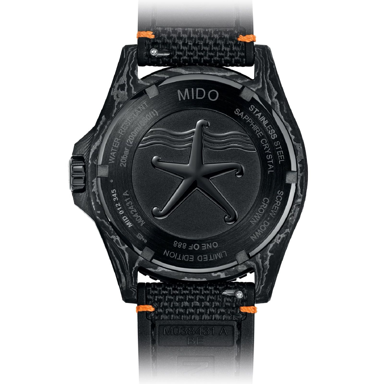 Orologio automatico uomo Mido Ocean Star cinturino nero ghiera ceramica 42,5mm M0424317708100-3