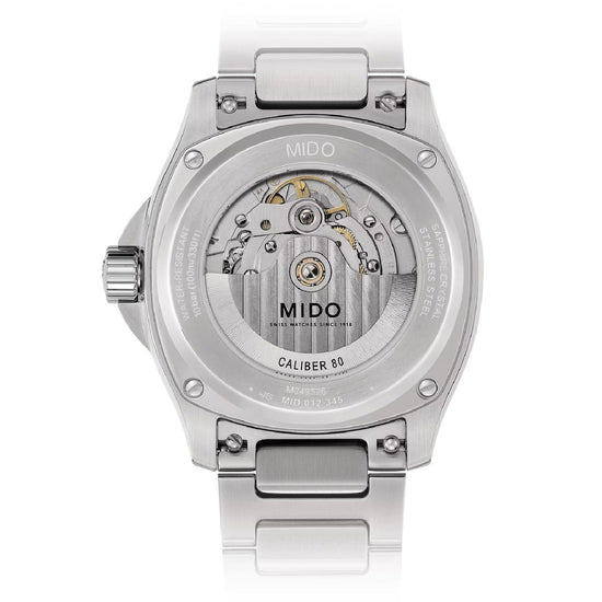 Orologio automatico Mido Multifort TV Big Date uomo acciaio grigio datario riserva 80H M0495261108100-2
