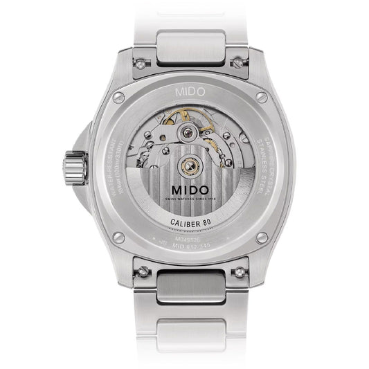 Orologio automatico Mido Multifort TV Big Date uomo acciaio grigio datario riserva 80H M0495261108100-2