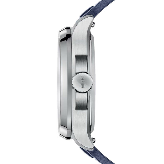 Orologio automatico Mido Multifort uomo acciaio gomma blu riserva 80H M0495261704100-3