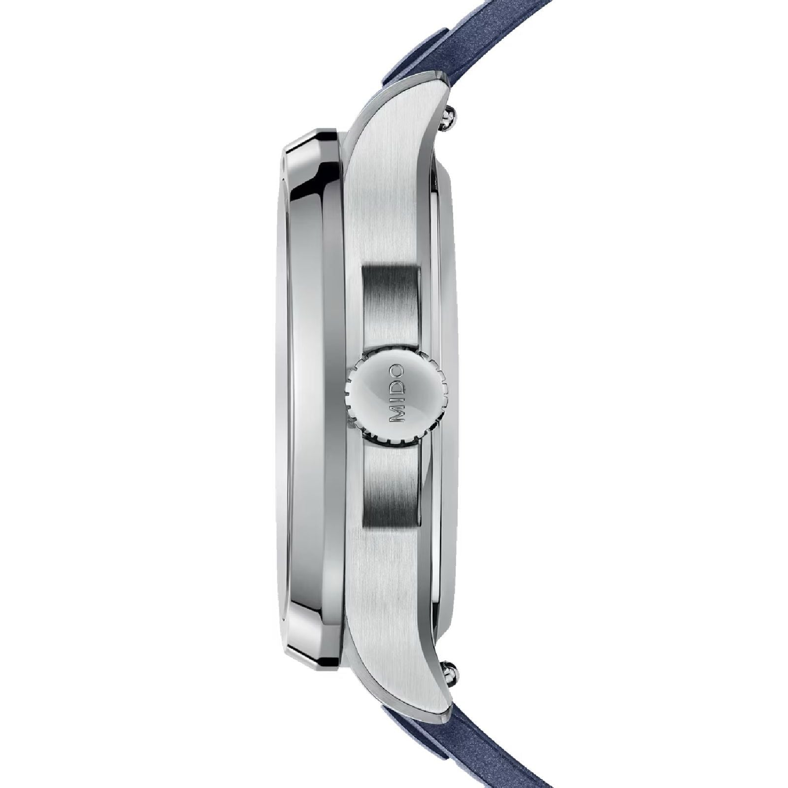 Orologio automatico Mido Multifort uomo acciaio gomma blu riserva 80H M0495261704100-3