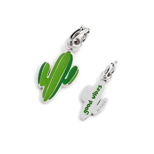Charm Marlù realizzato in acciaio a forma di cactus MISURA UNICA