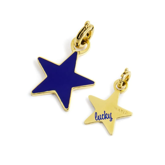 Charm Marlù realizzato in acciaio doratro a forma di stella MISURA UNICA