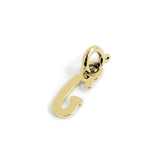 Charm Marlù realizzato acciaio oro a forma di lettera G MISURA UNICA