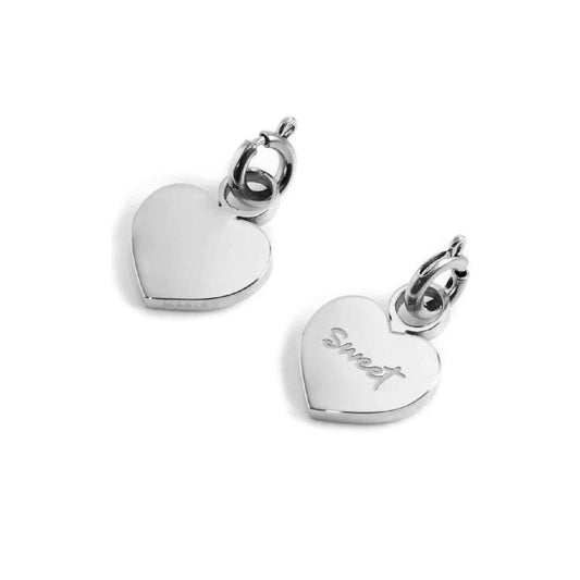 Charm Marlù realizzato acciaio a forma di cuore sweet MISURA UNICA