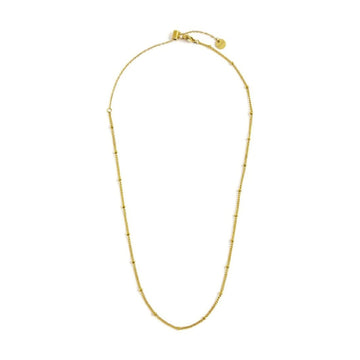 Collana Marlù acciaio rodiato rodiato catena con sferette MISURA UNICA