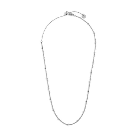 Collana Marlù acciaio rodiato dorato catena con sferette MISURA UNICA