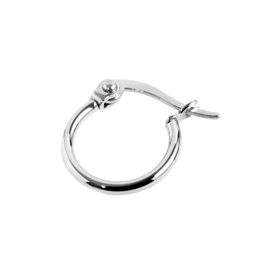 Mono orecchino 13mm Marlù in acciaio con cristalli MISURA UNICA