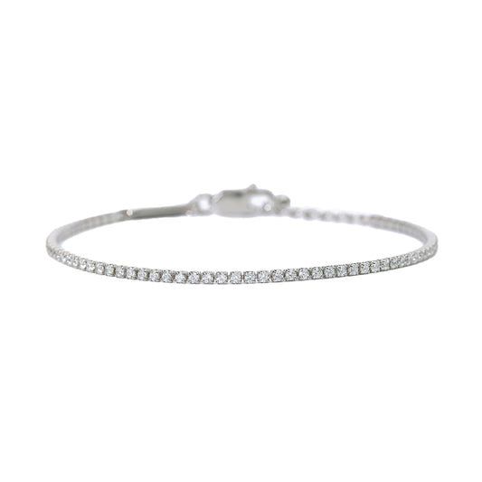 bracciale tennis mabina uomo in argento 925 e zirconi bianchi 533724