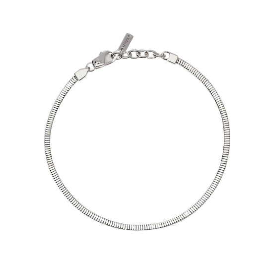 Bracciale Mabina Uomo in argento 925 maglia snake Regolabile 19-21 cm