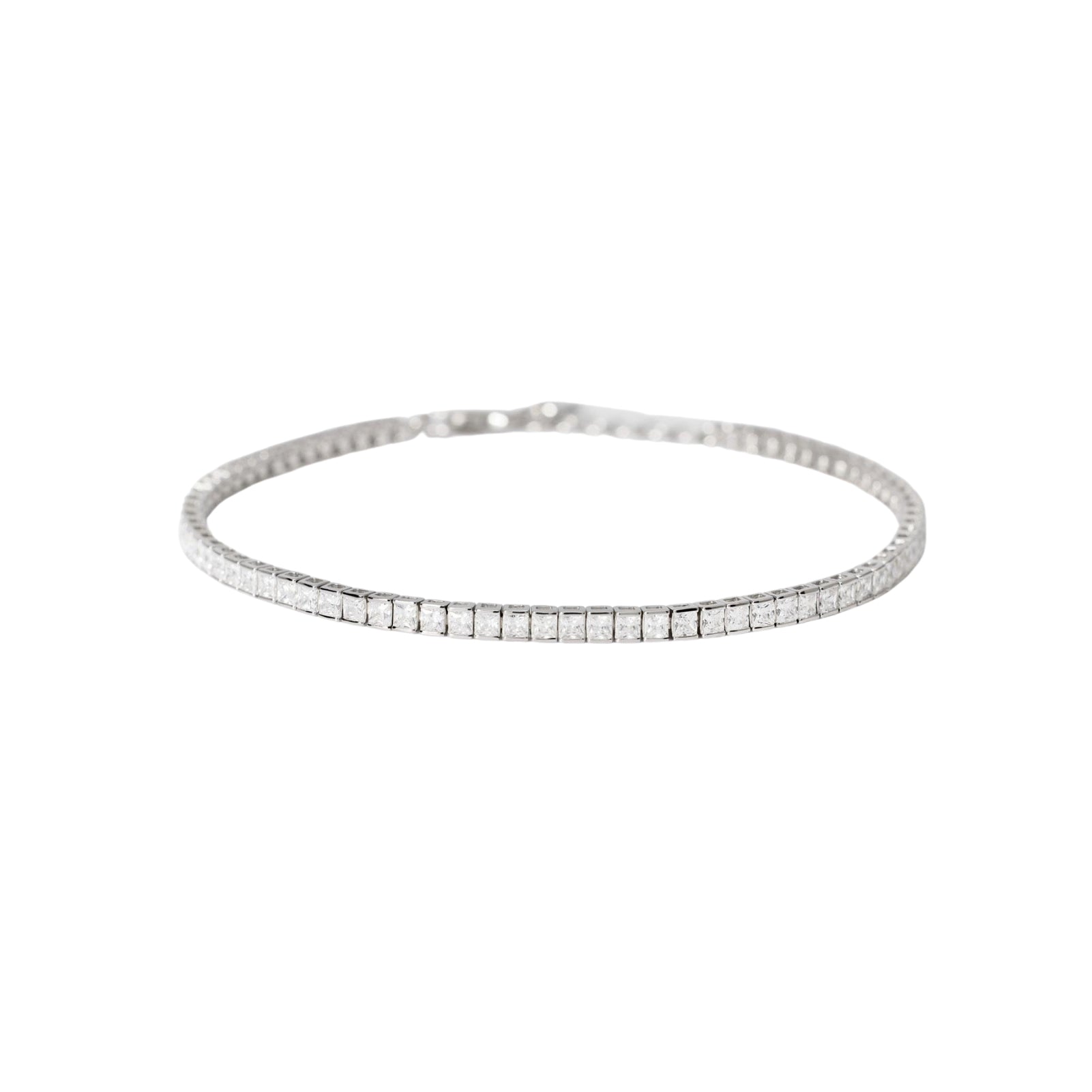 Bracciale tennis Mabina Uomo in argento 925 con zirconi bianchi Regolabile 18-20 cm