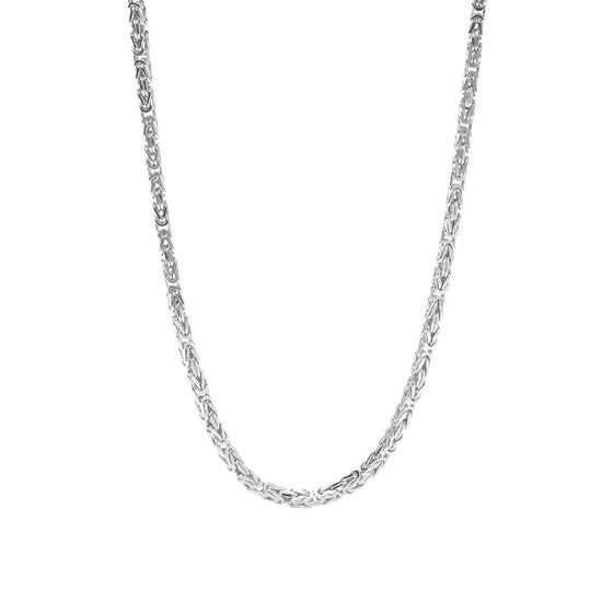 Collana girocollo Mabina in argento catena bizantina da uomo MISURA UNICA