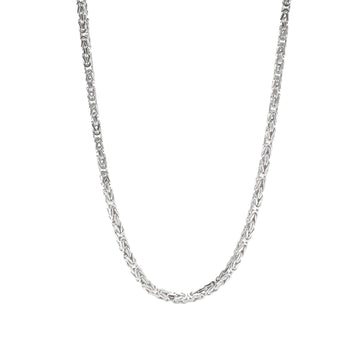 Collana girocollo Mabina in argento catena bizantina da uomo MISURA UNICA