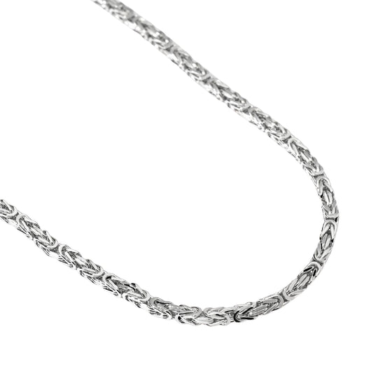 Collana girocollo Mabina in argento catena bizantina da uomo MISURA UNICA