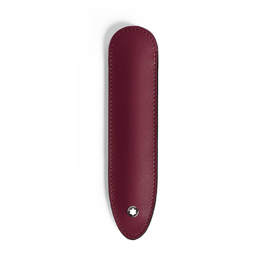 Custodia per penna Montblanc in pelle di colore bordeaux MISURA UNICA