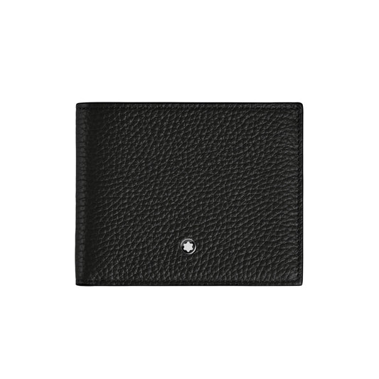 Portafoglio Montblanc in pelle con sei scomparti colore nero MISURA UNICA
