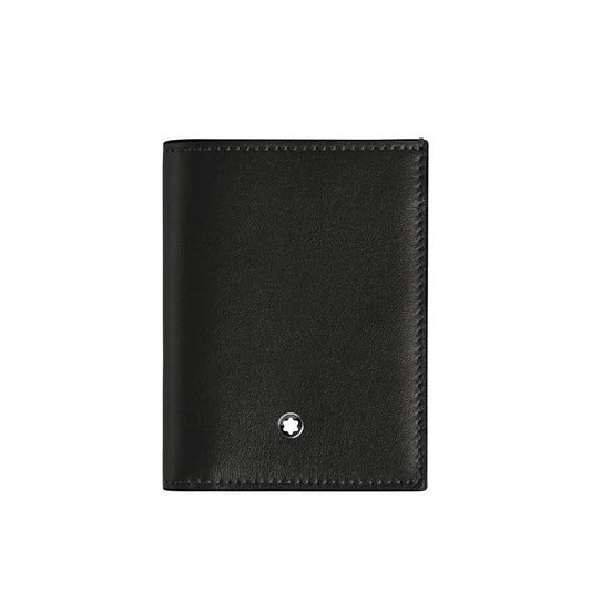 Portafoglio piccolo Montblanc pelle quattro scomparti nero MISURA UNICA