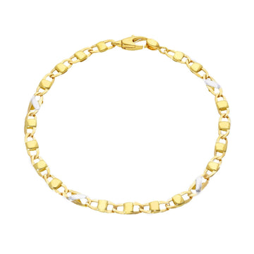 Bracciale uomo JOY Gioielli in oro giallo con maglie ovali MFN403GB20-1