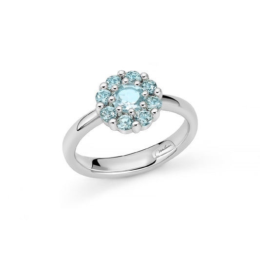Anello Miluna in argento 925 con topazio azzurro da donna MI.LID3850