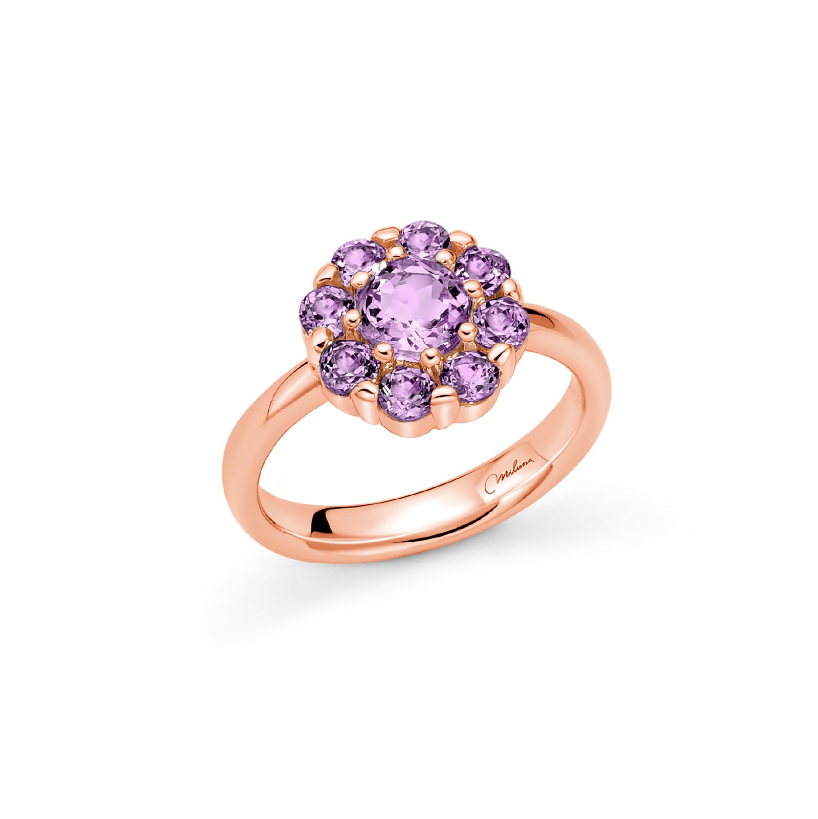 Anello Con Perla, Ametista E Quarzi Rosa In Argento - CreArti - Foto 9