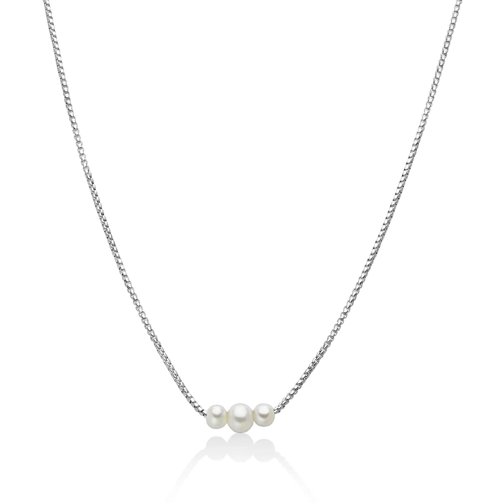 Patricia Parure Collana Décolleté Maxi Con Perle E Catene Argento Multifilo Patricia Parure Collana Décolleté Maxi Con Perle E Catene Argento Multifilo