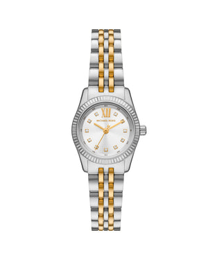 Orologio solo tempo bicolor Michael Kors Lexington da donna in acciaio color oro e argento con cristalli MK4740