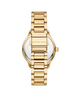 Orologio solo tempo da donna Michael Kors Sage con cassa 38mm e bracciale in acciao dorato con madreperla e cristalli MK4805