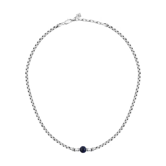 Collana da uomo Morellato in acciaio con lapislazzuli MISURA UNICA