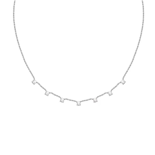 Collana girocollo Morellato argento zirconi bianchi MISURA UNICA