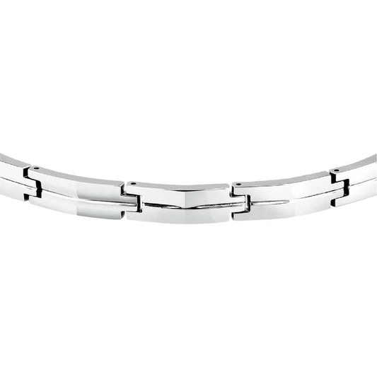 Bracciale uomo Morellato acciaio dal design originale Regolabile 18-21 cm