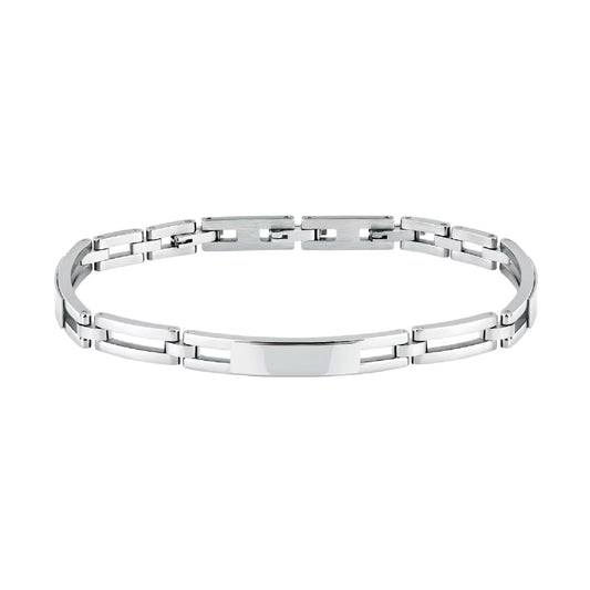 Bracciale catena da uomo Morellato in acciaio lucido Regolabile 18-21,5 cm