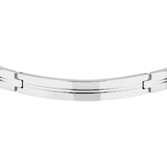 Bracciale semirigido uomo Morellato in acciaio lucido 64 mm x 50 mm