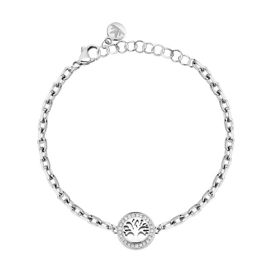 Bracciale catena Morellato acciaio con albero della vita Regolabile 16-19 cm