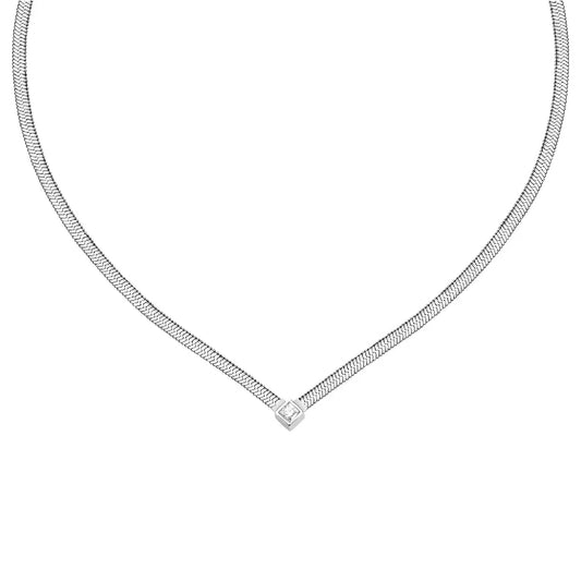 Collana punto luce Morellato in acciaio con cristallo MISURA UNICA