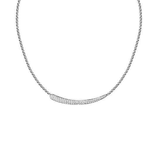 Collana da donna Morellato Design acciaio e cristalli bianchi MISURA UNICA