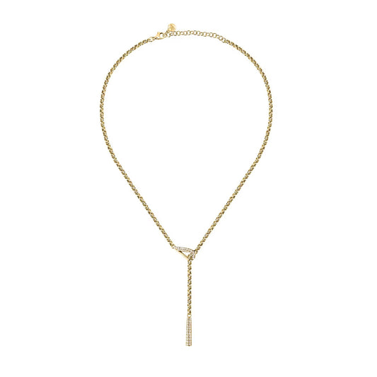 Collana da donna Morellato in acciaio dorato con cristalli MISURA UNICA