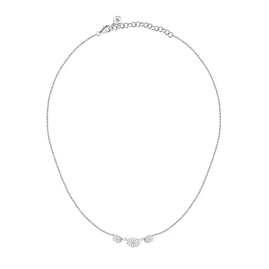 Collana Morellato argento con pendenti in pavé di zirconi MISURA UNICA